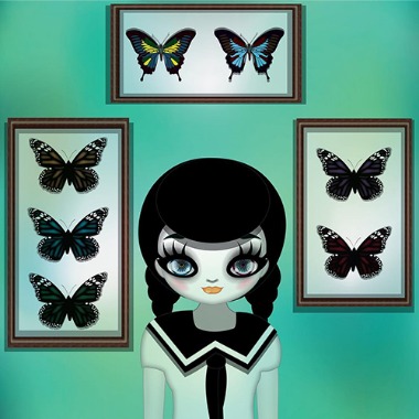 [2009] School Girl with Butterflies