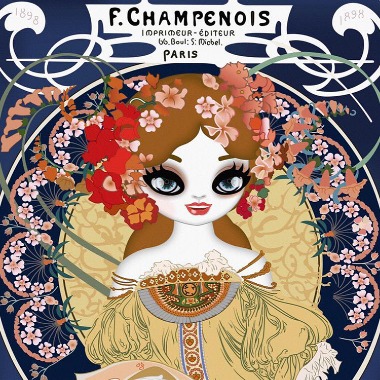 [2018] F. Champenois Imprimeur-Editeur (homage to Alphonse Mucha)